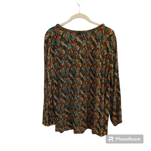 Democracy Women's High/Low Top With Braided Detail Size XLThis Democracy women's - Picture 2 of 11